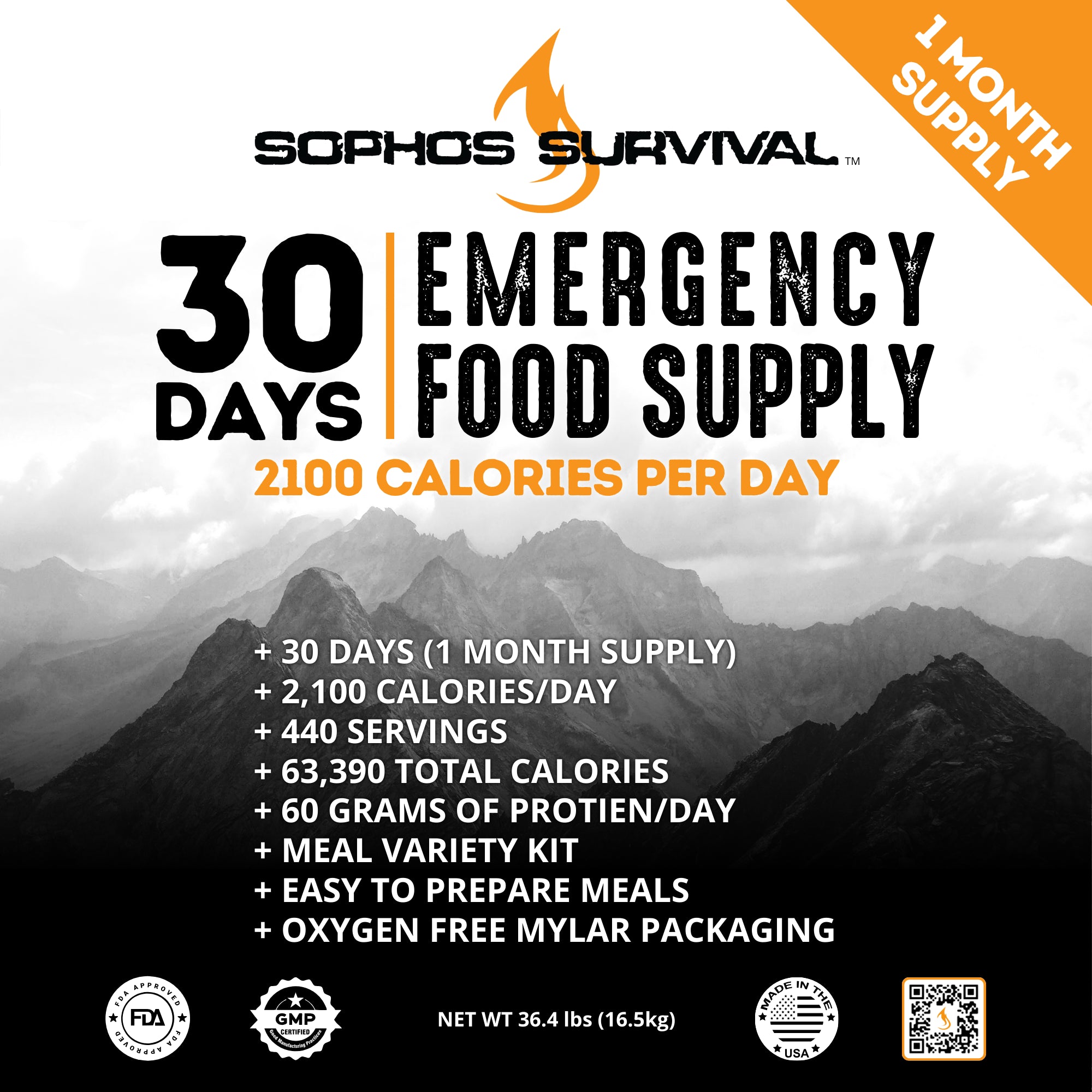 30 Days Emergency Food Supply