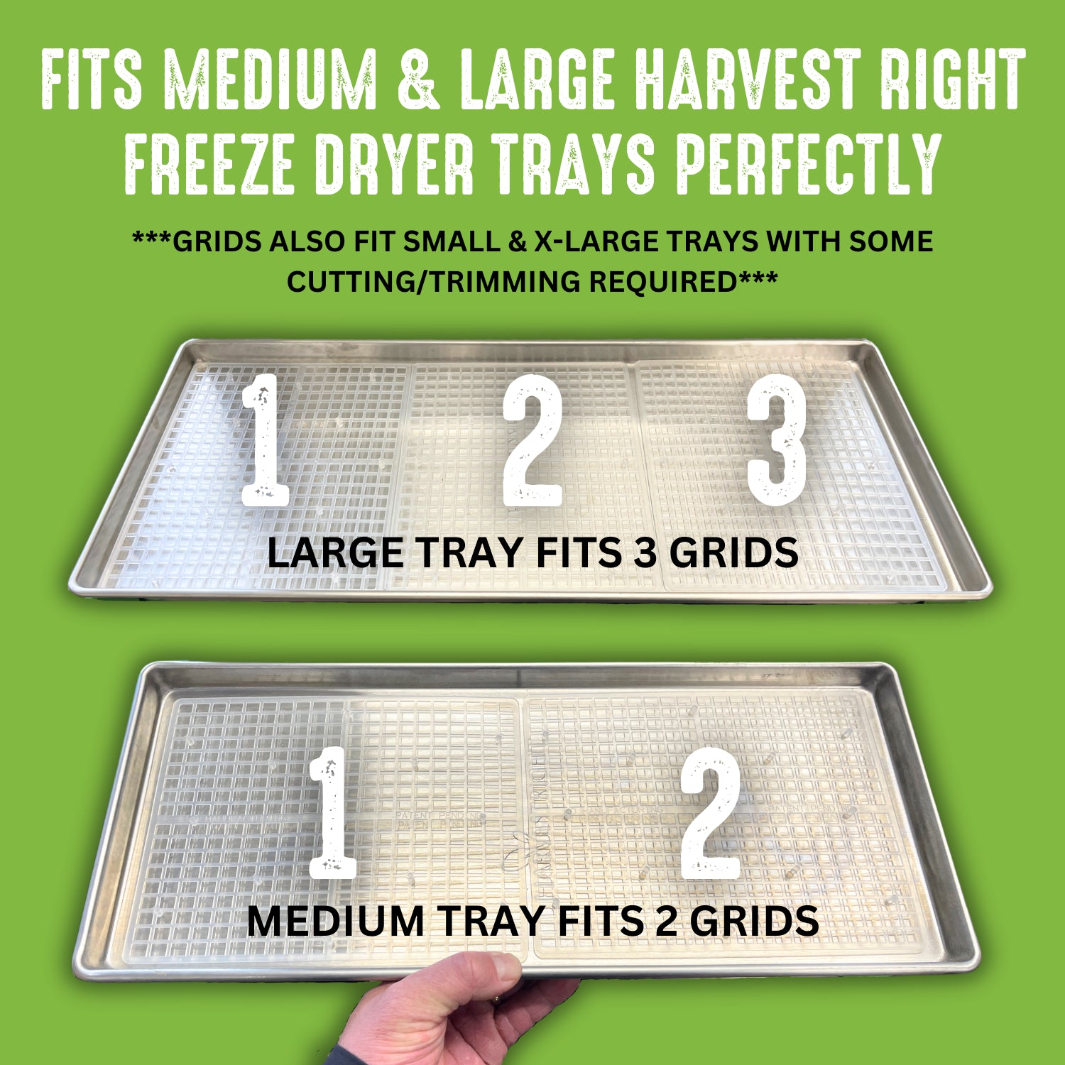 Tray Grids for Harvest Right Freeze Dryer Trays