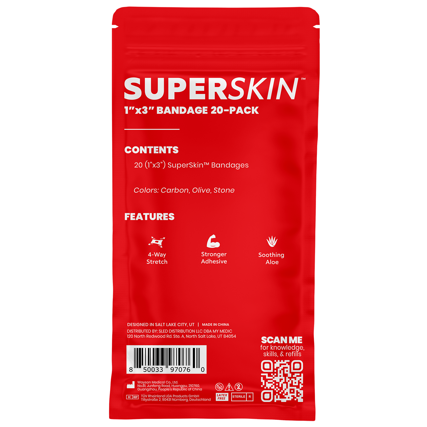 SuperSkin® Bandage 20 Pack