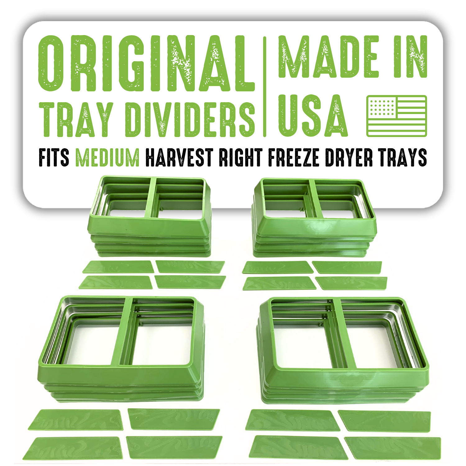 Tray Dividers for Harvest Right Freeze Dryer Trays