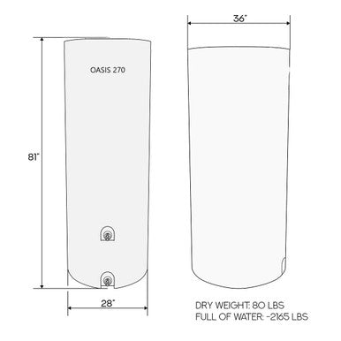 275 Gallon Water Storage Tank