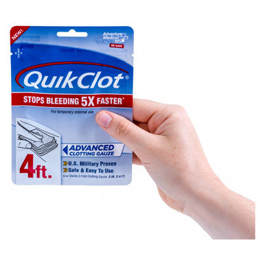 QuikClot Gauze - 3 in x 4 ft