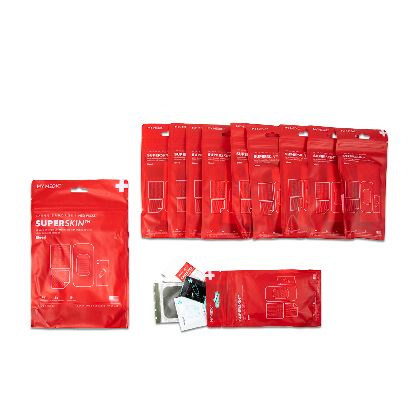 SuperSkin Large Bandage 10 Pack