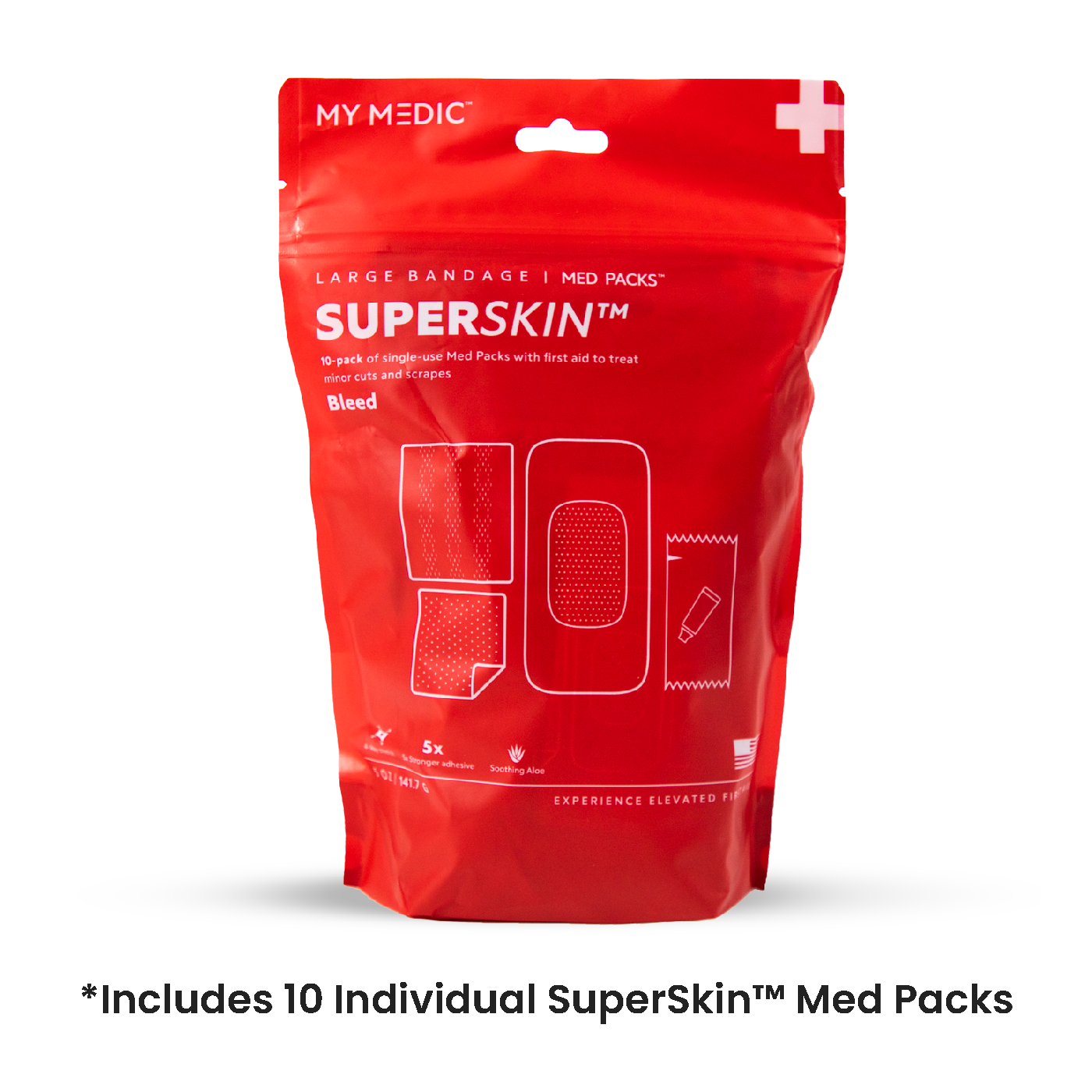 SuperSkin Large Bandage 10 Pack