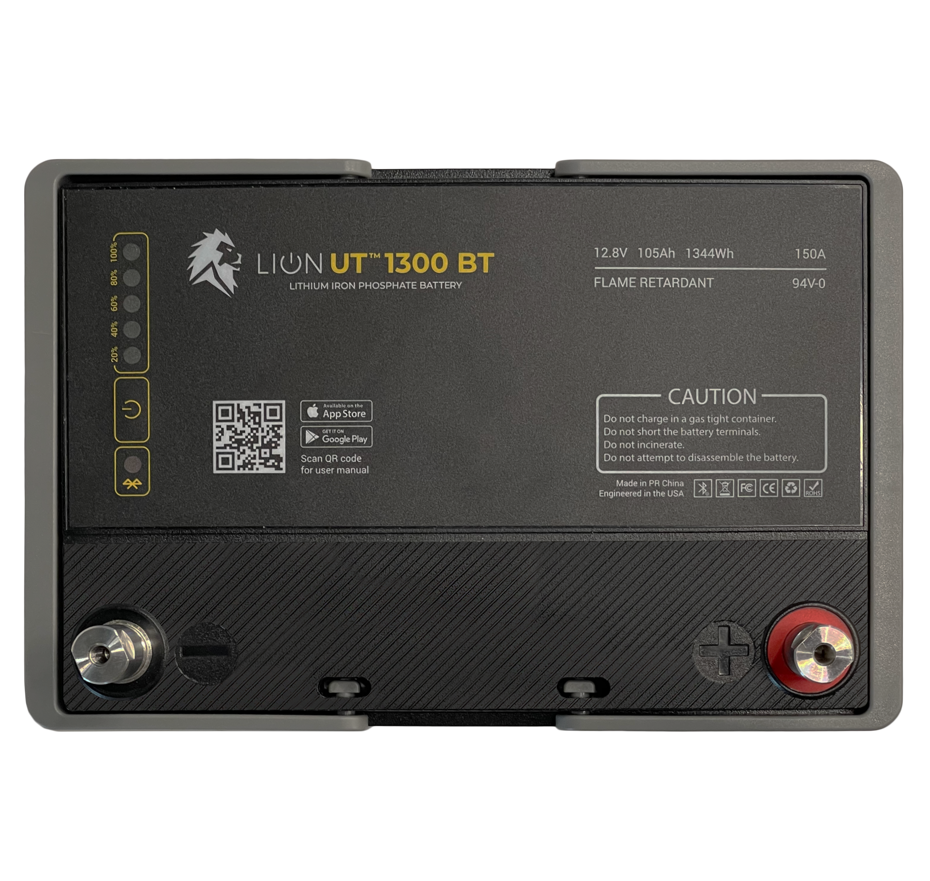 Lion UT 1300 BT Battery (12V, 105Ah, LiFePO4)